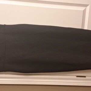 H&M Womens Black Sweater Pencil Skirt Midi Back Slit